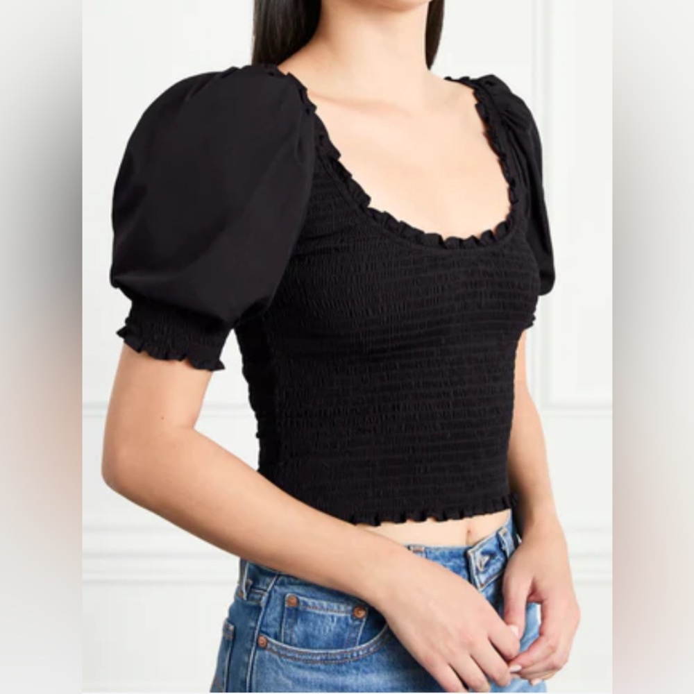 {Hill House Home} NWT Black Aiko top size XL